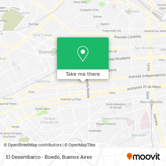 El Desembarco - Boedo map