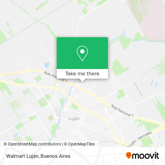 Mapa de Walmart Luján