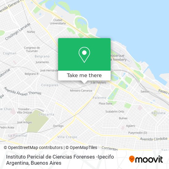 Instituto Pericial de Ciencias Forenses -Ipecifo Argentina map