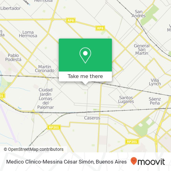 Medico Clinico-Messina César Simón map