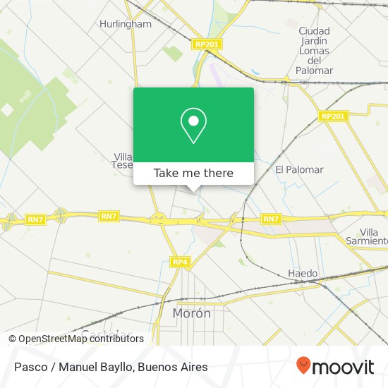 Pasco / Manuel Bayllo map