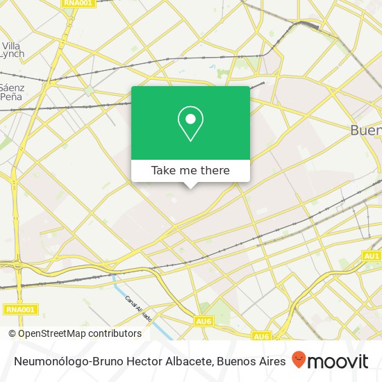 Neumonólogo-Bruno Hector Albacete map