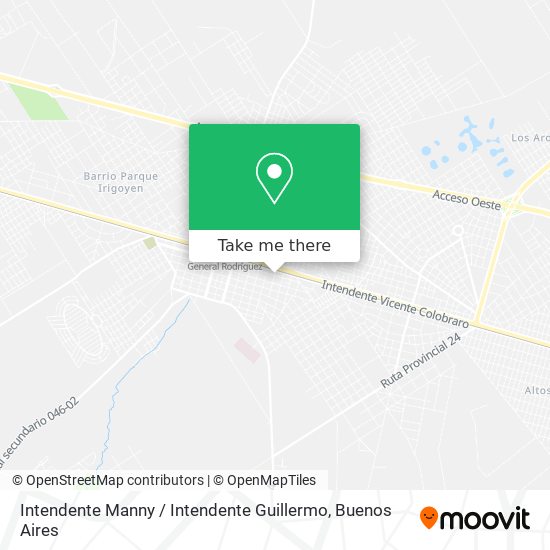 Intendente Manny / Intendente Guillermo map
