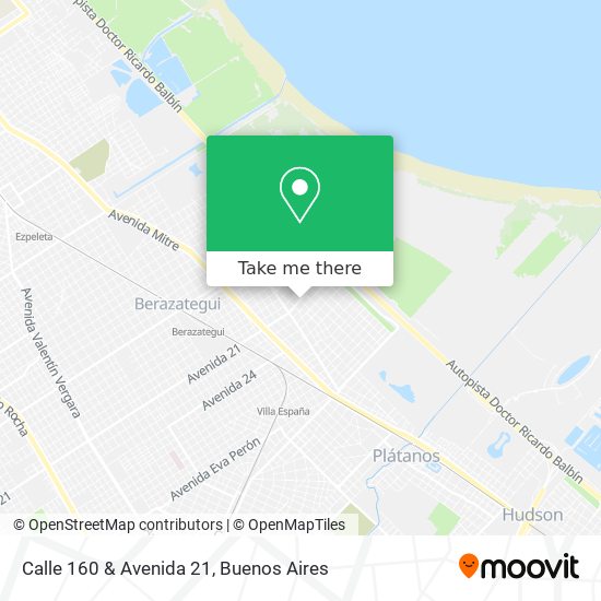 Mapa de Calle 160 & Avenida 21