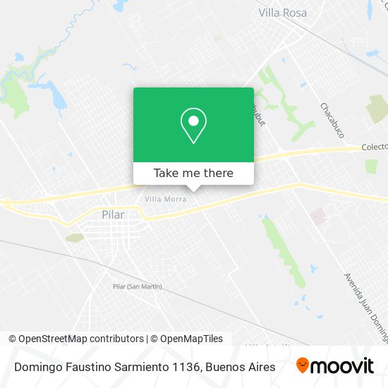 Domingo Faustino Sarmiento 1136 map