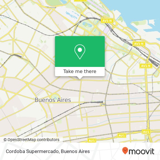 Cordoba Supermercado map