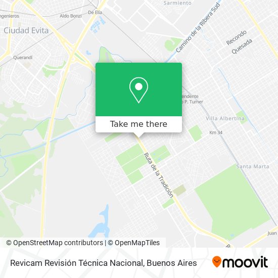 Revicam Revisión Técnica Nacional map