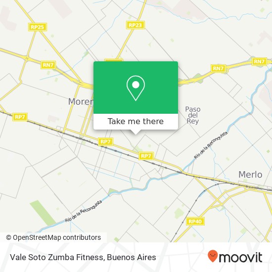 Mapa de Vale Soto Zumba Fitness