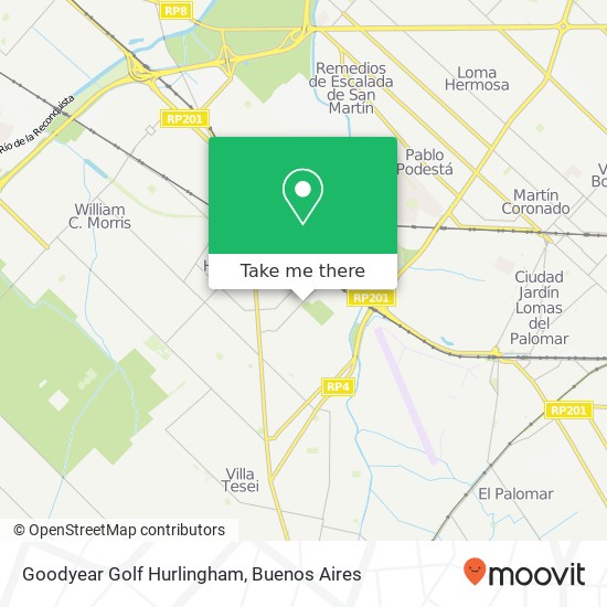 Goodyear Golf Hurlingham map