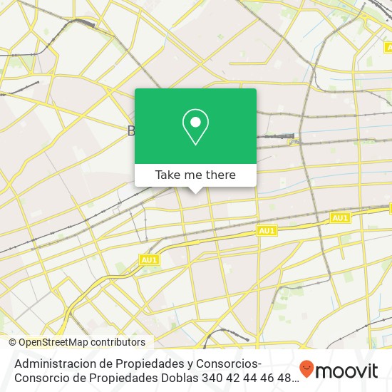 Mapa de Administracion de Propiedades y Consorcios-Consorcio de Propiedades Doblas 340 42 44 46 48 50