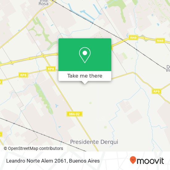 Leandro Norte Alem 2061 map