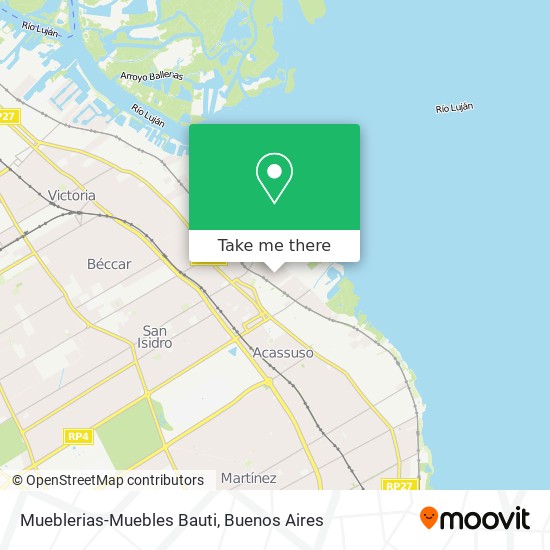 Mueblerias-Muebles Bauti map