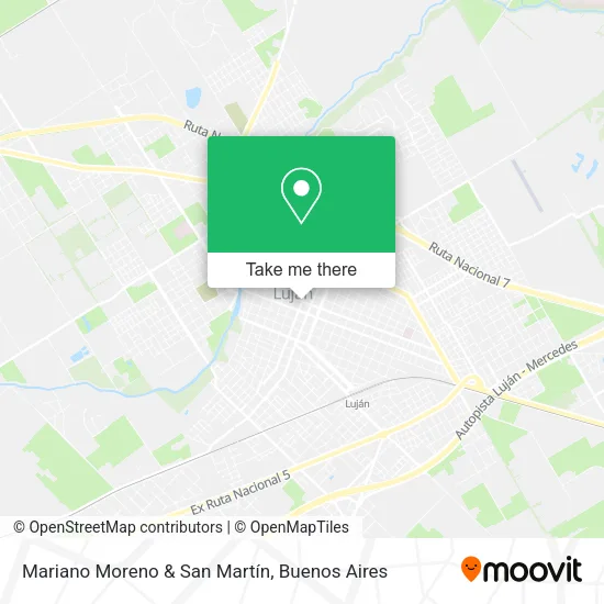 Mariano Moreno & San Martín map