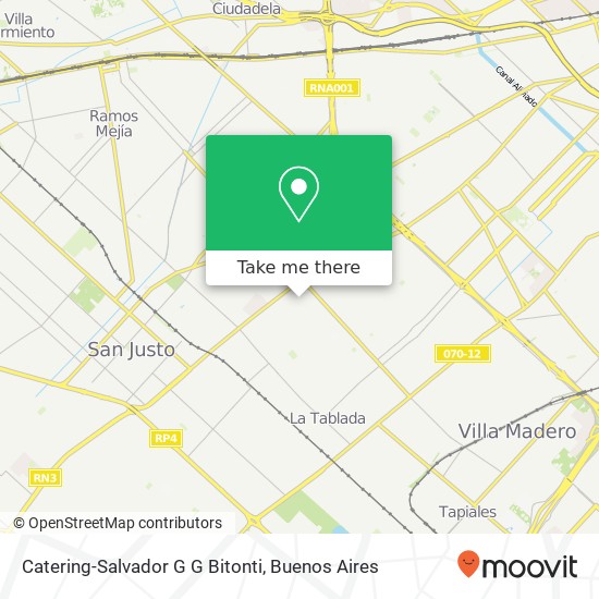 Catering-Salvador G G Bitonti map