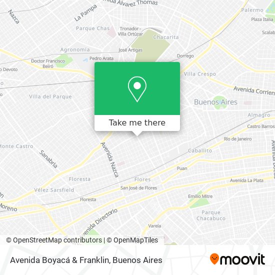 Mapa de Avenida Boyacá & Franklin