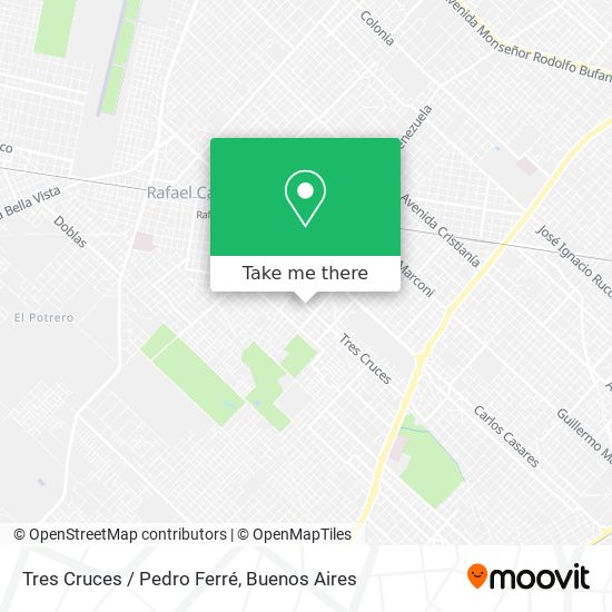Tres Cruces / Pedro Ferré map