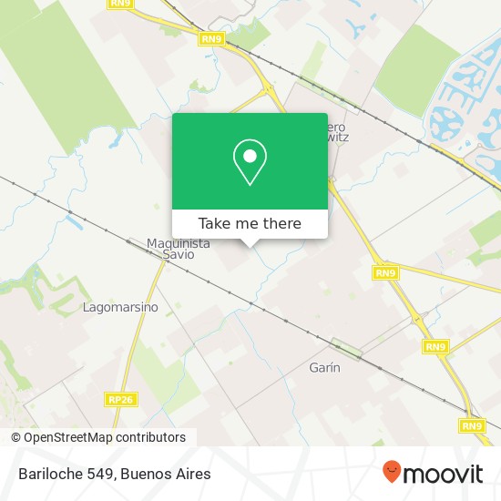 Bariloche 549 map