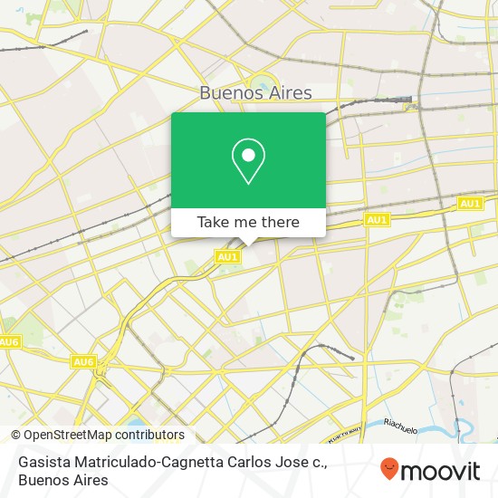 Gasista Matriculado-Cagnetta Carlos Jose c. map