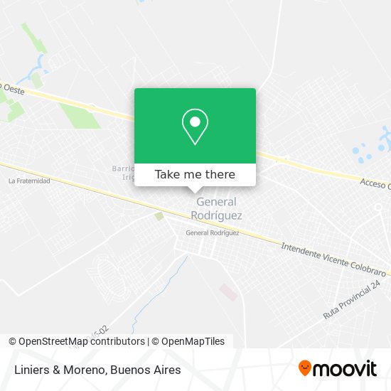 Mapa de Liniers & Moreno