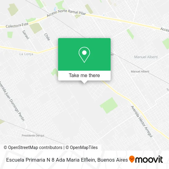 Mapa de Escuela Primaria N 8 Ada Maria Elflein