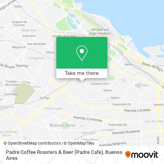 Mapa de Padre Coffee Roasters & Beer (Padre Cafe)