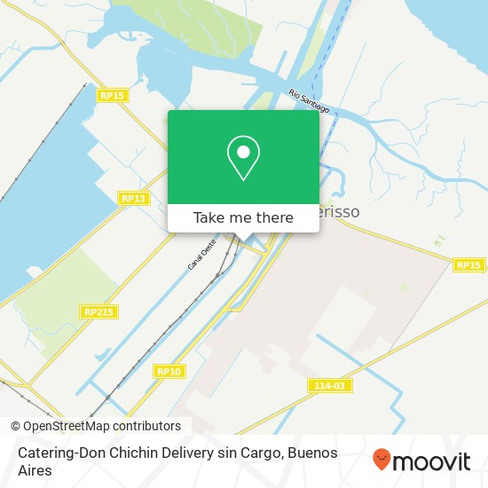 Mapa de Catering-Don Chichin Delivery sin Cargo