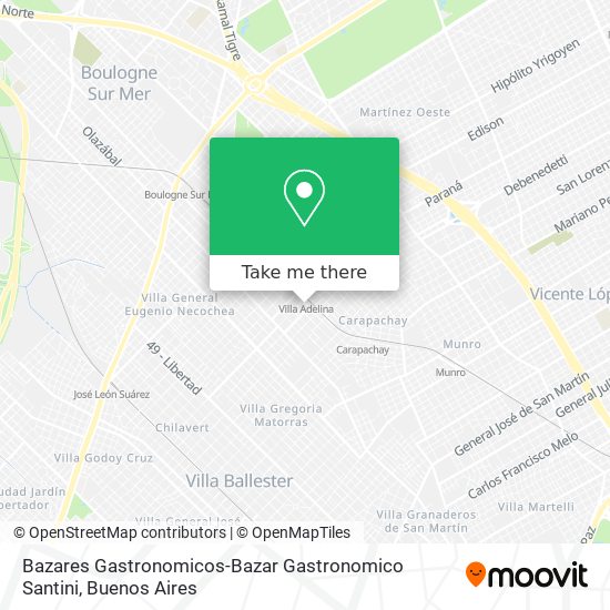 Bazares Gastronomicos-Bazar Gastronomico Santini map