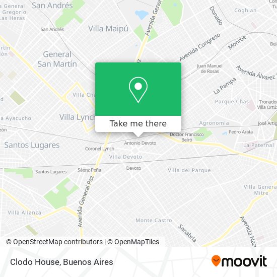 Mapa de Clodo House