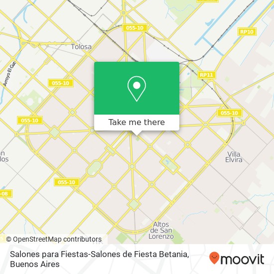 Mapa de Salones para Fiestas-Salones de Fiesta Betania