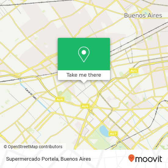 Mapa de Supermercado Portela
