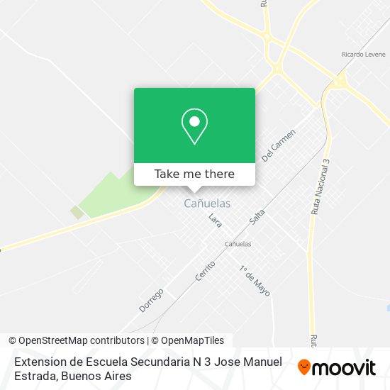 Extension de Escuela Secundaria N 3 Jose Manuel Estrada map