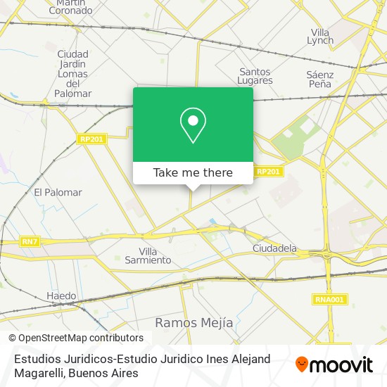 Estudios Juridicos-Estudio Juridico Ines Alejand Magarelli map