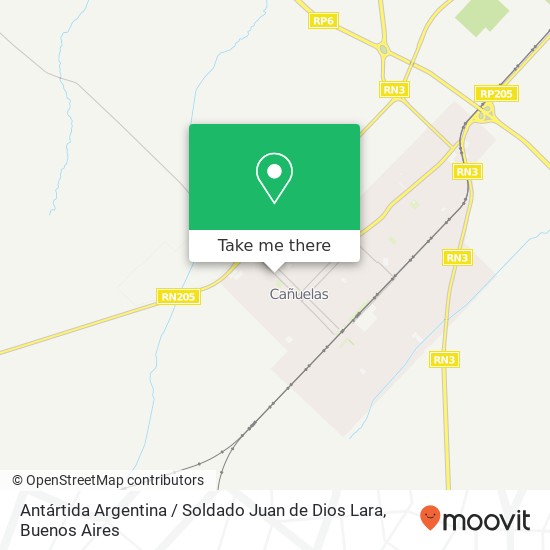 Antártida Argentina / Soldado Juan de Dios Lara map