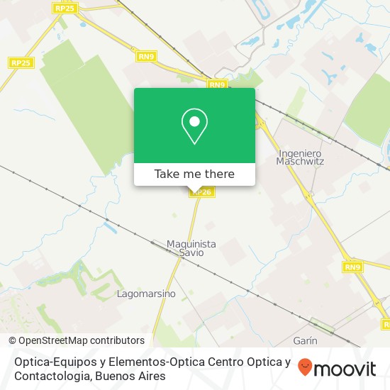 Optica-Equipos y Elementos-Optica Centro Optica y Contactologia map