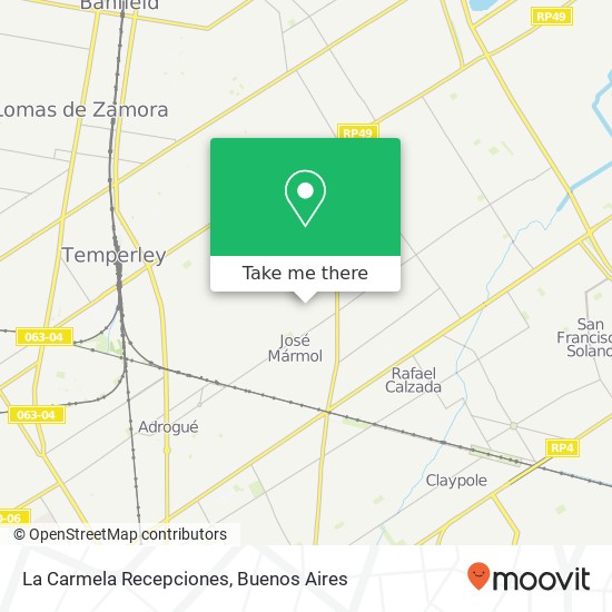 La Carmela Recepciones map