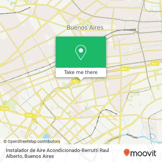 Mapa de Instalador de Aire Acondicionado-Berrutti Raul Alberto