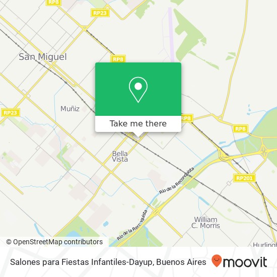 Mapa de Salones para Fiestas Infantiles-Dayup