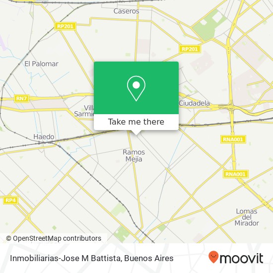 Inmobiliarias-Jose M Battista map