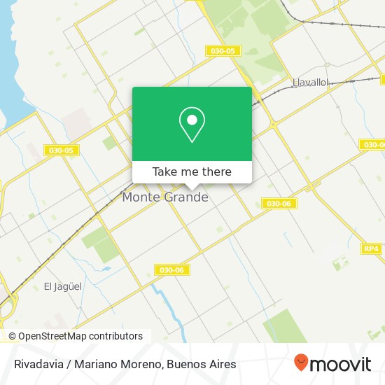 Mapa de Rivadavia / Mariano Moreno
