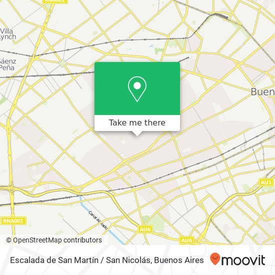 Escalada de San Martín / San Nicolás map