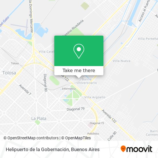 Helipuerto de la Gobernación map