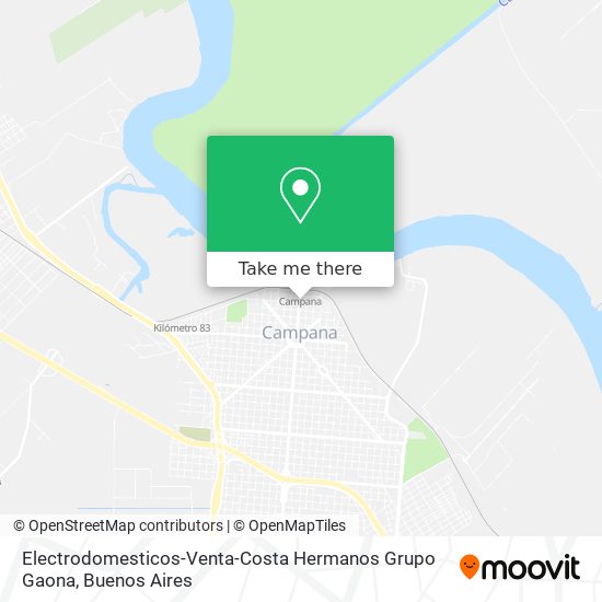 Electrodomesticos-Venta-Costa Hermanos Grupo Gaona map