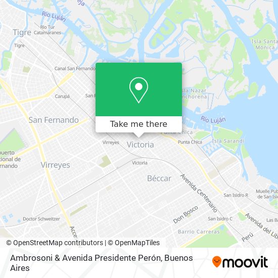 Ambrosoni & Avenida Presidente Perón map