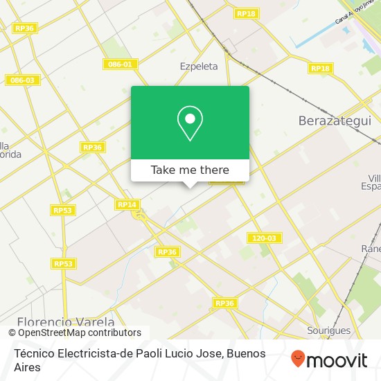 Mapa de Técnico Electricista-de Paoli Lucio Jose