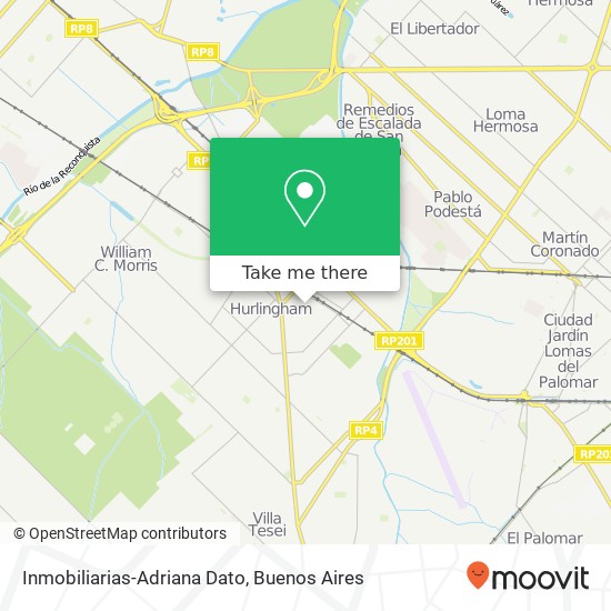 Inmobiliarias-Adriana Dato map