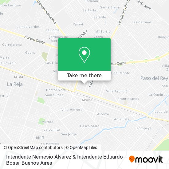 Intendente Nemesio Álvarez & Intendente Eduardo Bossi map