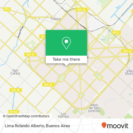 Lima Rolando Alberto map