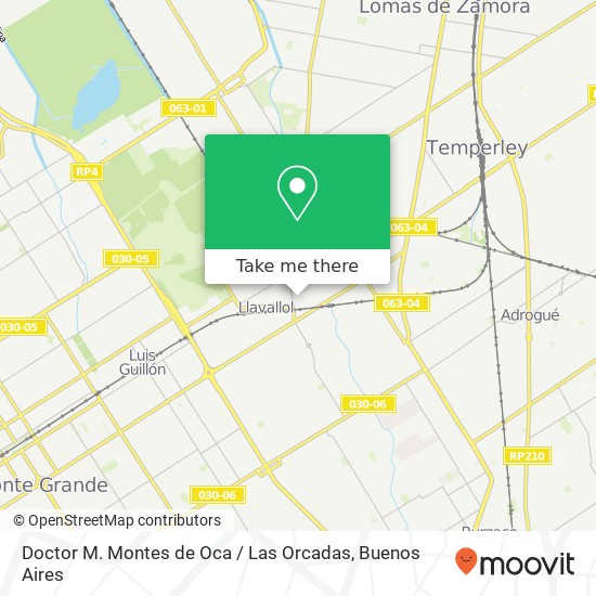 Doctor M. Montes de Oca / Las Orcadas map