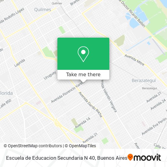 Escuela de Educacion Secundaria N 40 map