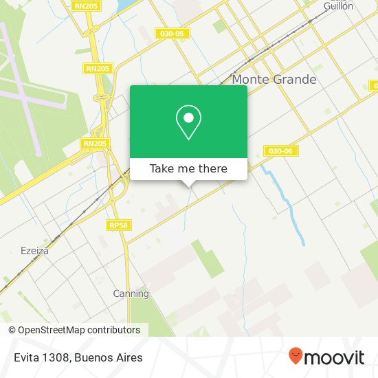 Evita 1308 map